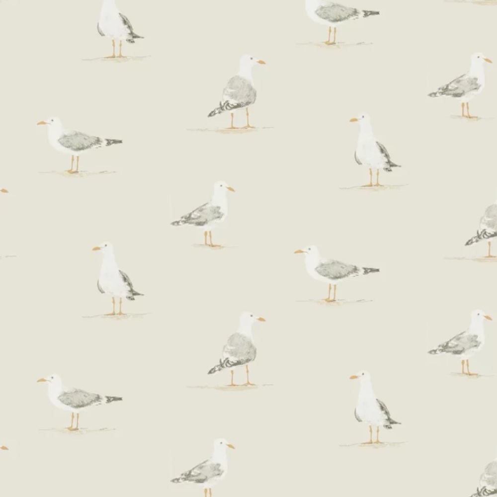 2 Sanderson SHORE BIRDS WALLPAPER rolls in Driftwood